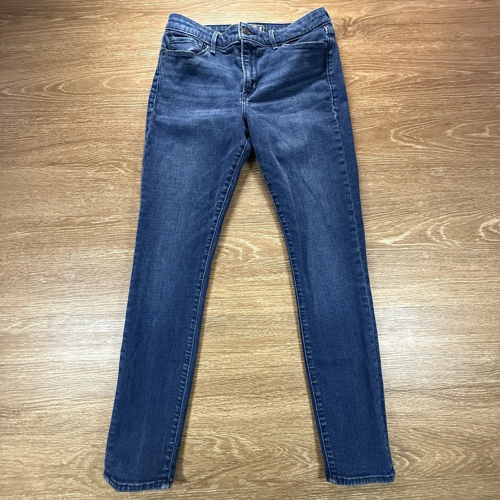 Abercrombie & Fitch Harper Low Rise Super Skinny Jeans Women's 28R 28x26 Dark - Picture 3 of 13